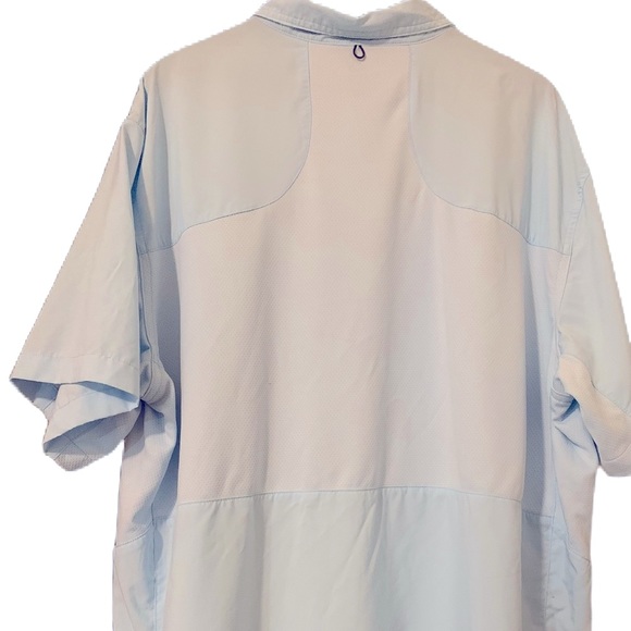 RealTree Light Blue Fishing Men Shirt, 2XL - Picture 6 of 11